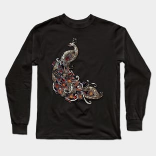 Wonderful elegant peacock Long Sleeve T-Shirt